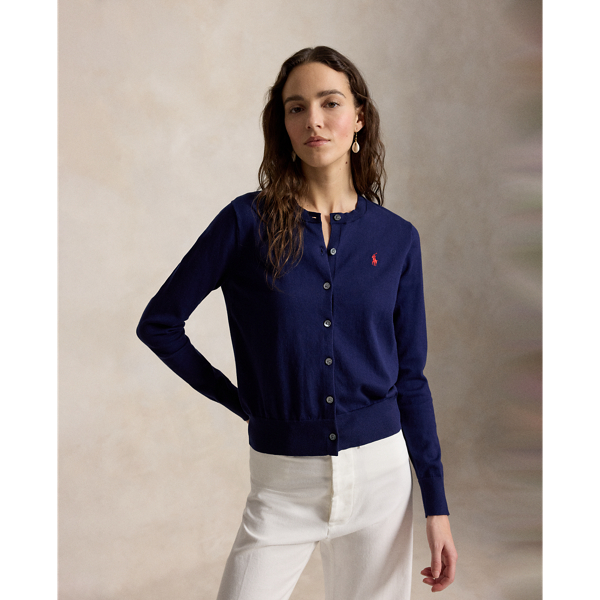 コットン クルーネック カーディガン | ラルフ ローレン公式オンライン