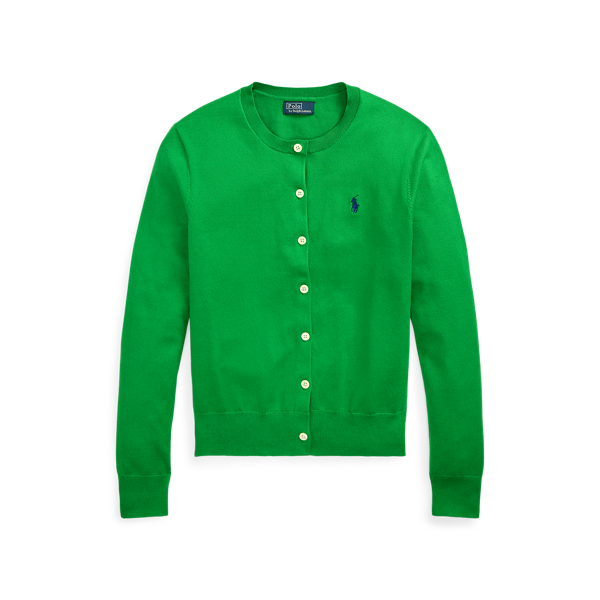 POLO RALPHLAURENナチュラルコットンクルーネックカーディガンM新品 POLO RALPHLAURENナチュラルコットンクルーネックカーディガンM新品
