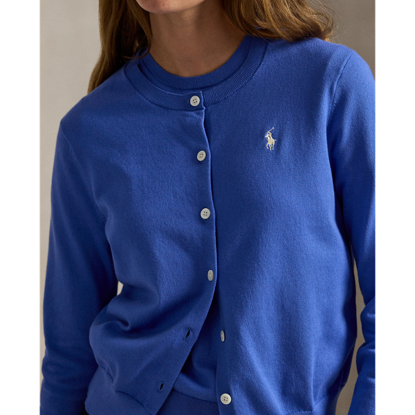 Polo Ralph Lauren 靛空藍 棉質圓領開襟衫 6