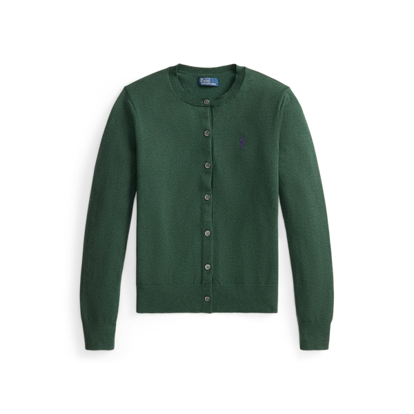 Cotton Crew Neck Cardigan