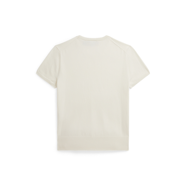 Polo Ralph Lauren半袖のニットクルーネック カ—キ色 XL xa