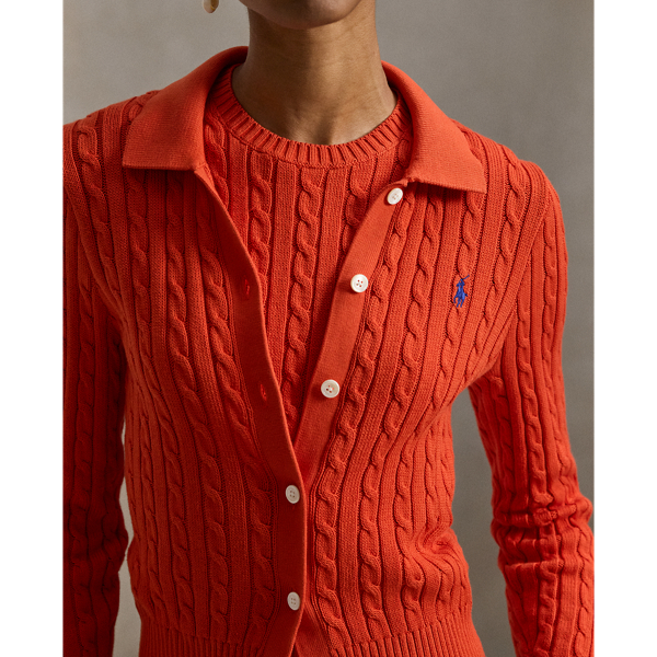 ケーブルニット コットン カーディガン | ラルフ ローレン公式