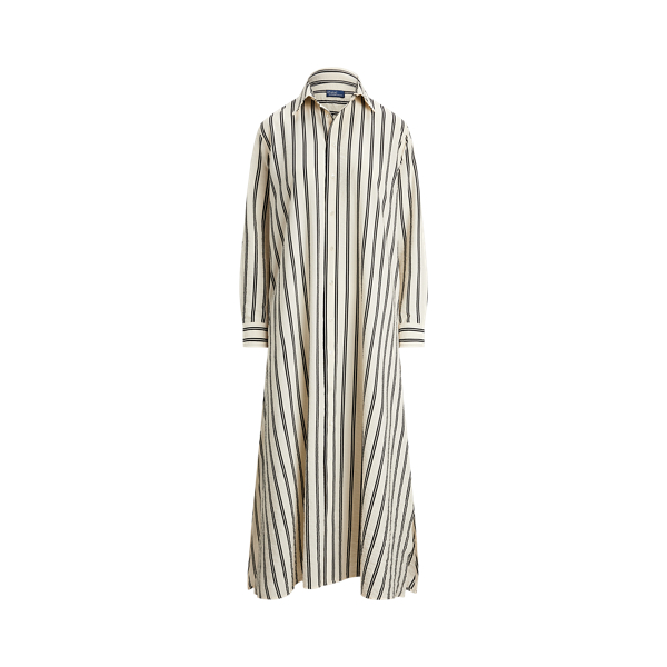 Striped Silk-Blend Dress