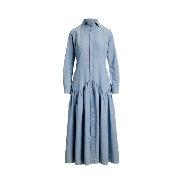 Striped Cotton A-Line Skirt