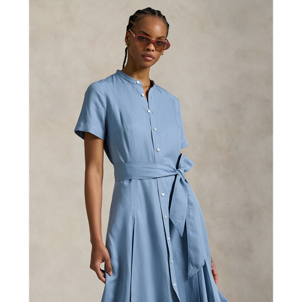 Ralph Lauren★Belted Silk-Blend A-Line Dress Belted Silk-Blend A-Line Dress