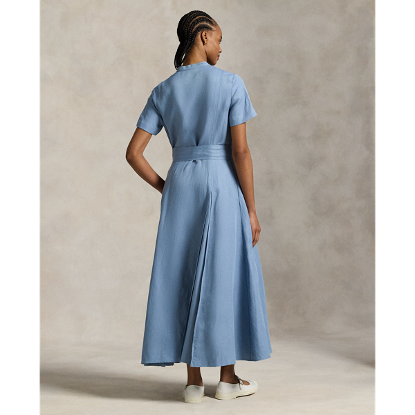Ralph Lauren★Belted Silk-Blend A-Line Dress Belted Silk-Blend A-Line Dress