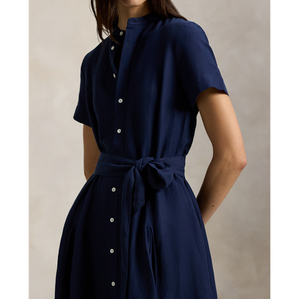 ベルテッド シルクブレンド Aライン ドレス | ラルフ ローレン公式