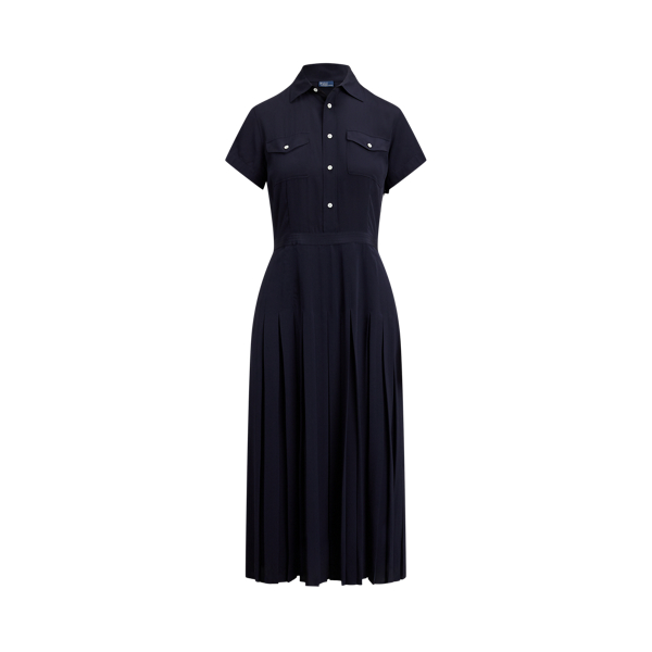 Hybrid Sweater-Pleated Dress