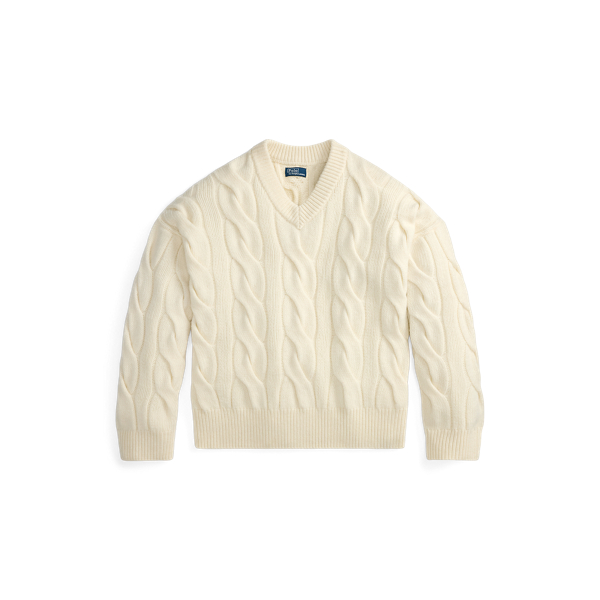 ★★POLO RALPH LAUREN★★ Cotton Quarter Zipper Sweater Whit Cable-Knit Cotton Quarter-Zip Sweater