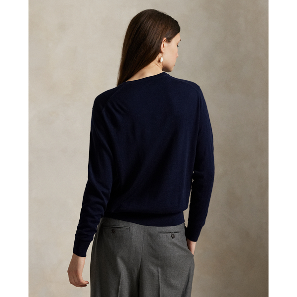 Wollpullover mit Rundhalsausschnitt