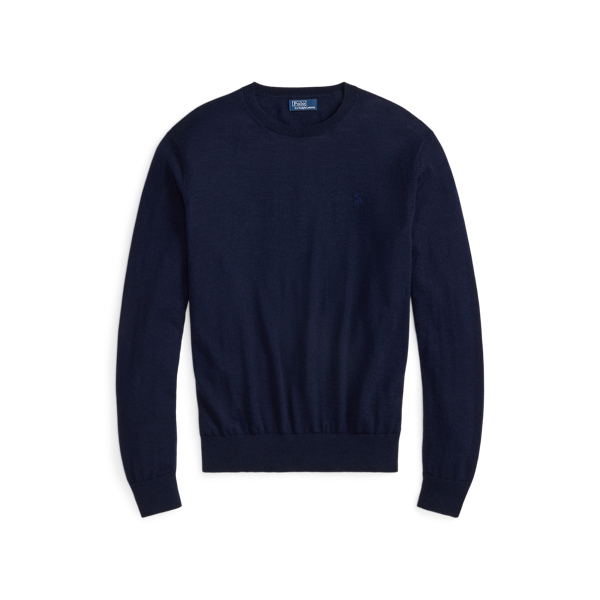 Wollpullover mit Rundhalsausschnitt