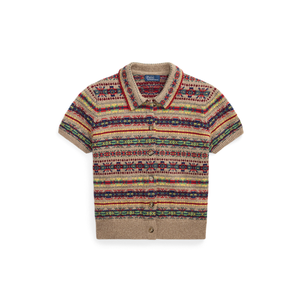 トップス fashiru wool blend polo knit sweater SILK BLEND POLO SWEATER GREY BEIGE – FRAME