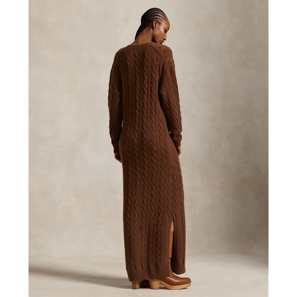 ケーブルニット Vネック セーター ドレス | ラルフ ローレン公式