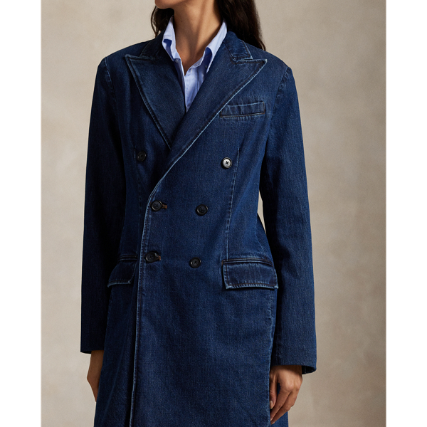 Double-Breasted Denim Jacket