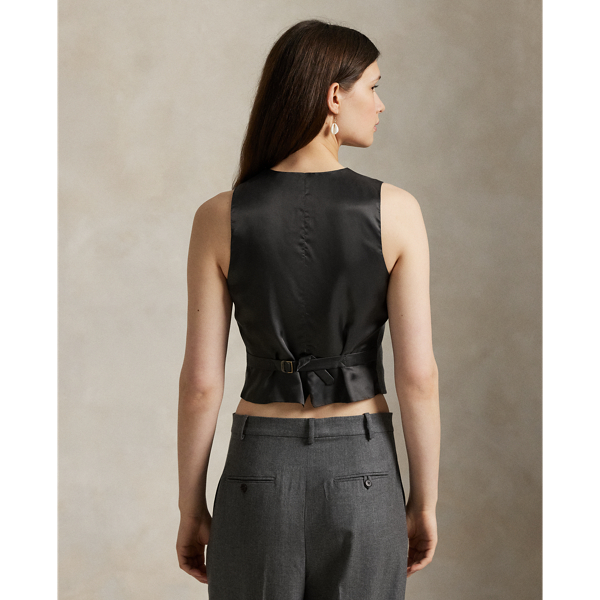 Wool-Blend Buttoned Vest