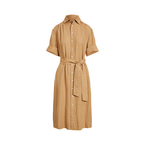Belted Linen Shirtdress Polo Ralph Lauren 1