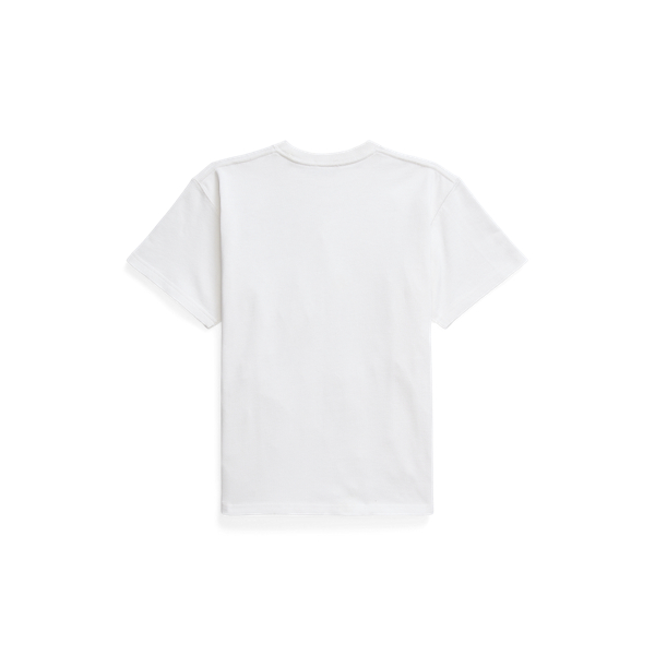 White Cotton Jersey Crewneck T-Shirt Polo Ralph Lauren 2