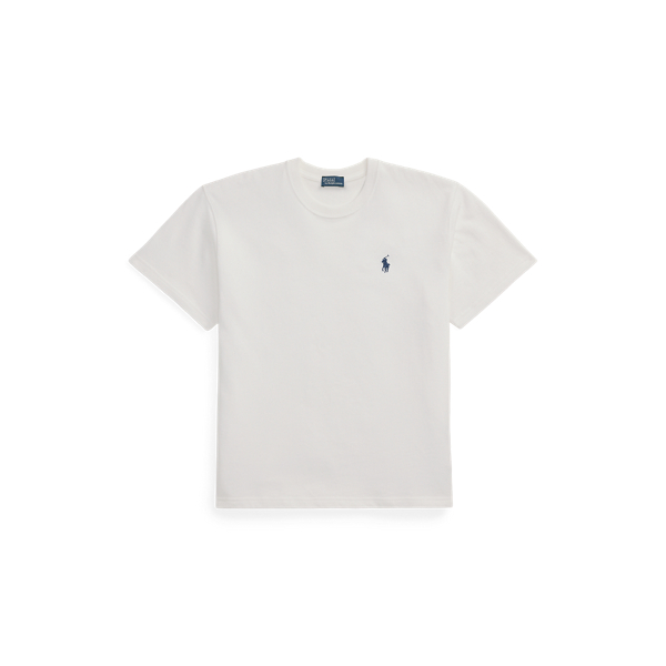 Katoenen jersey T-shirt met ronde hals 
