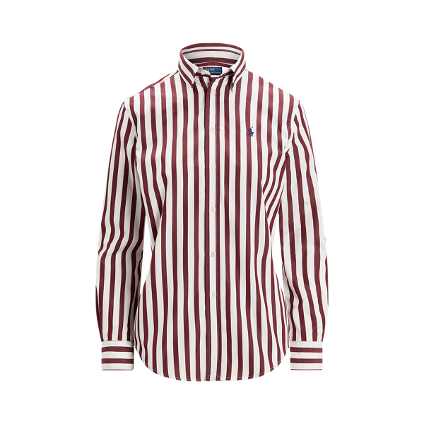Classic Fit Striped Cotton Shirt 