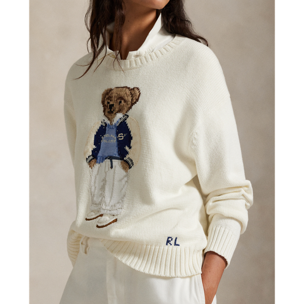 Polo Ralph Lauren Spelman カレッジ Polo ベア セーター ネイビス 5