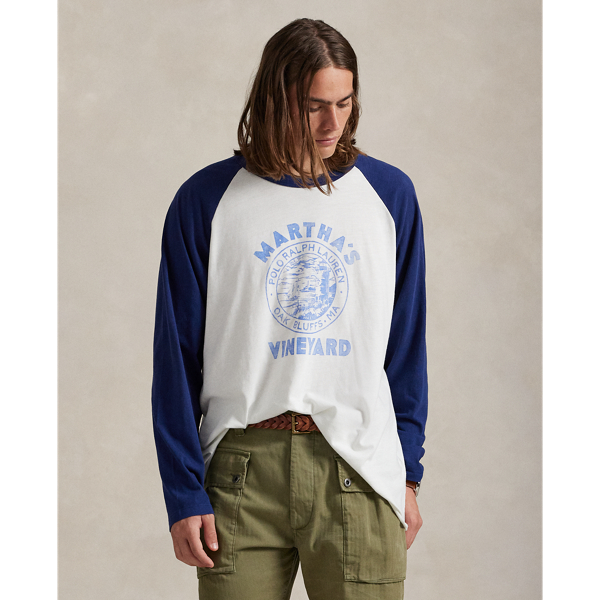Trophy Cream/Fresh Water The Oak Bluffs Baseball Tee Polo Ralph Lauren 4