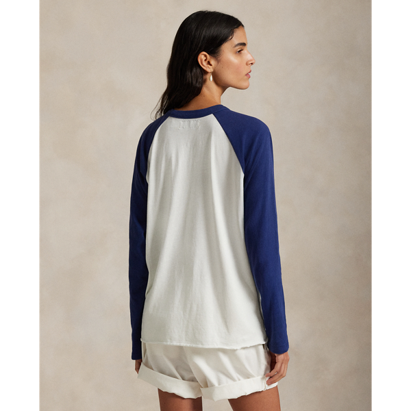 Trophy Cream/Fresh Water The Oak Bluffs Baseball Tee Polo Ralph Lauren 7