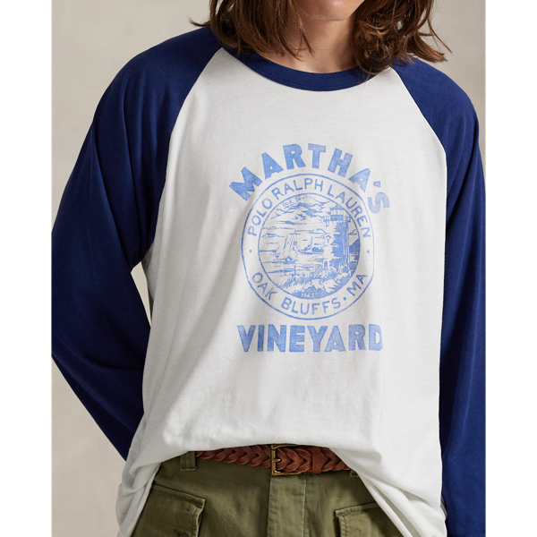 Trophy Cream/Fresh Water The Oak Bluffs Baseball Tee Polo Ralph Lauren 8