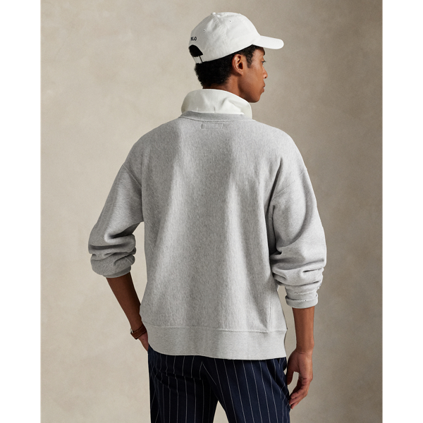 Grey Ash Heather The Oak Bluffs Fleece Crewneck Polo Ralph Lauren 5