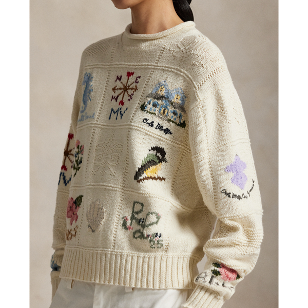 The Oak Bluffs Sampler Rollneck Sweater