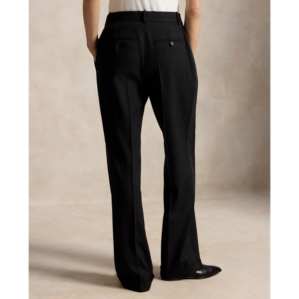 High-Rise Wool Relaxed Straight Pant 
