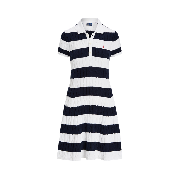 Vestido polo en punto de ochos