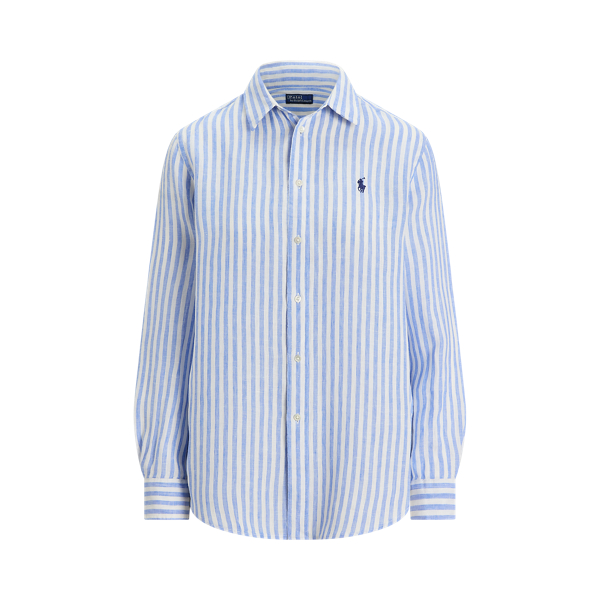 Classic Fit Striped Linen Shirt