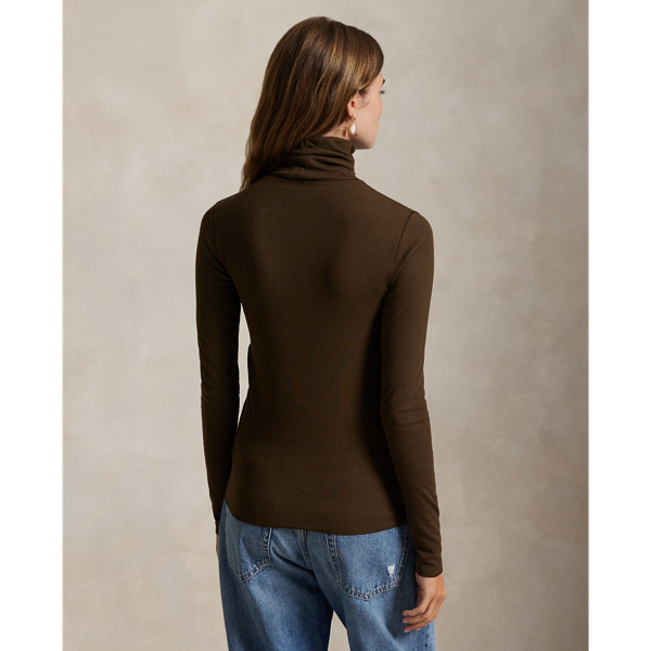 Stretch-Blend Turtleneck