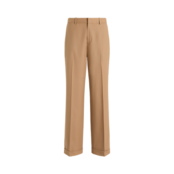 Wool-Blend Straight-Leg Trouser