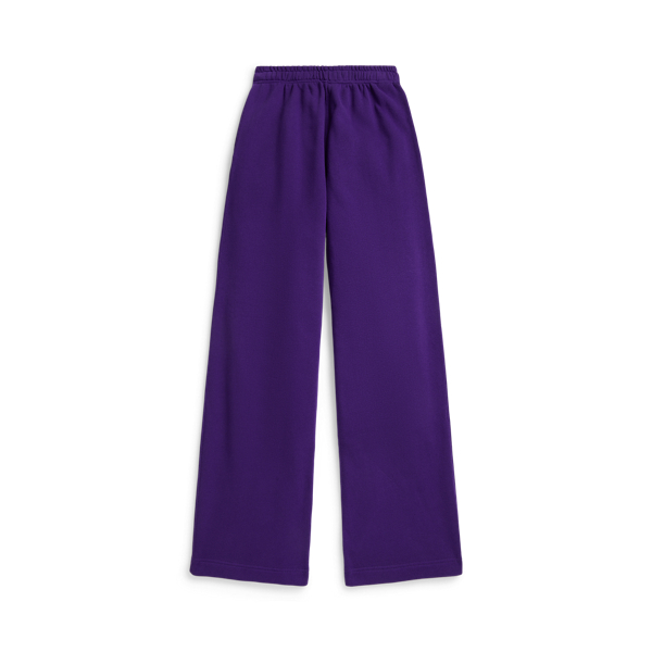 Ungu Juara Seluar Sukan Santai Fleece Kaki Lebar Bertali cerut Polo Ralph Lauren 2