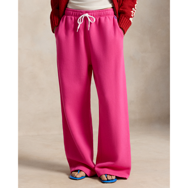 Drawstring Wide-Leg Tracksuit Bottoms