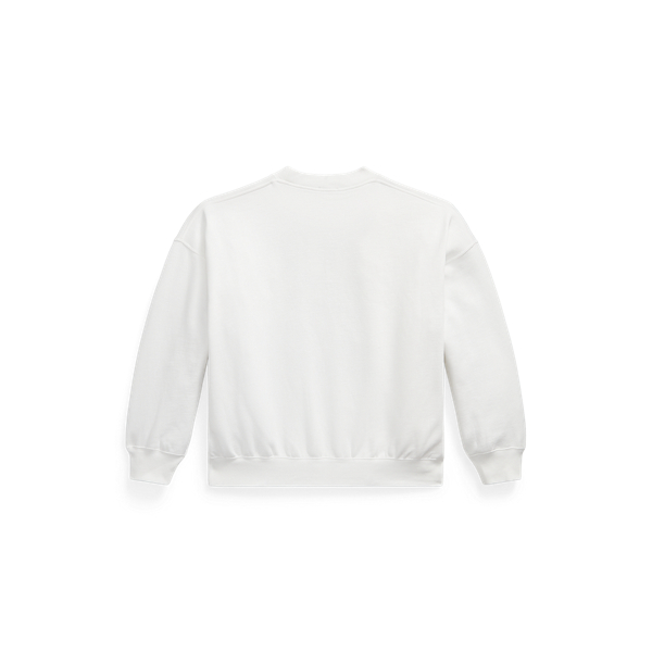 Satin Logo Fleece Crew Neck