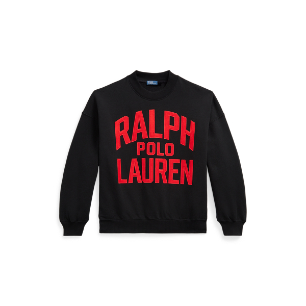 Satin Logo Fleece Crewneck Polo Ralph Lauren 1