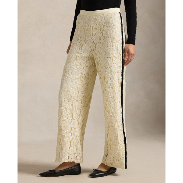 Sequined Lace Pant