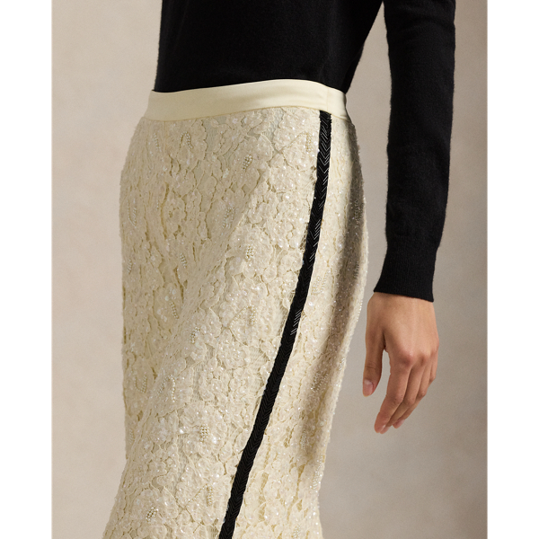 Sequined Lace Pant