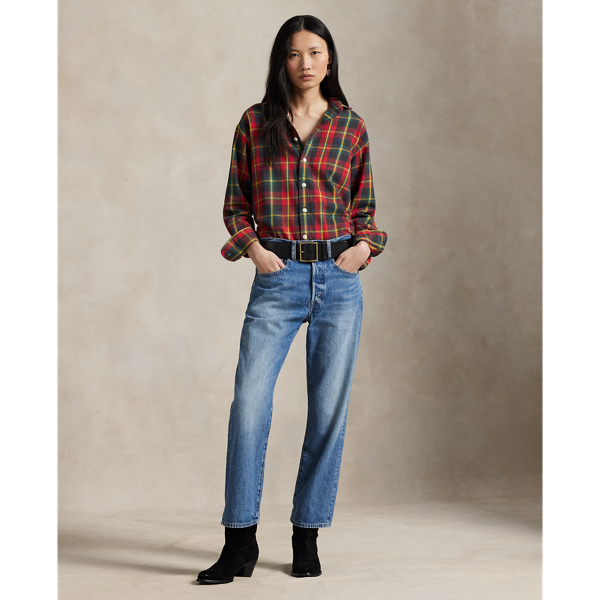 リラックス フィット チェック コットン ツイル シャツ | ラルフ