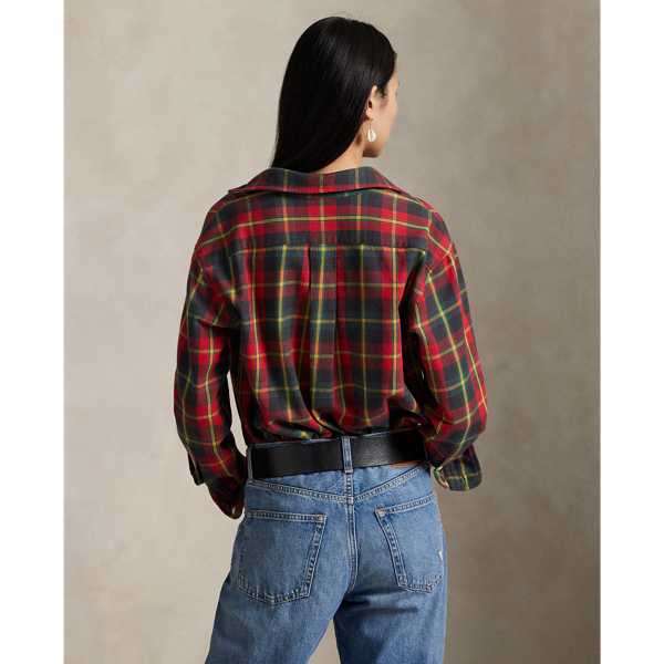 リラックス フィット チェック コットン ツイル シャツ | ラルフ