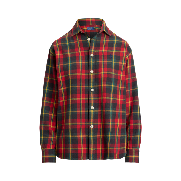 リラックス フィット チェック コットン ツイル シャツ | ラルフ