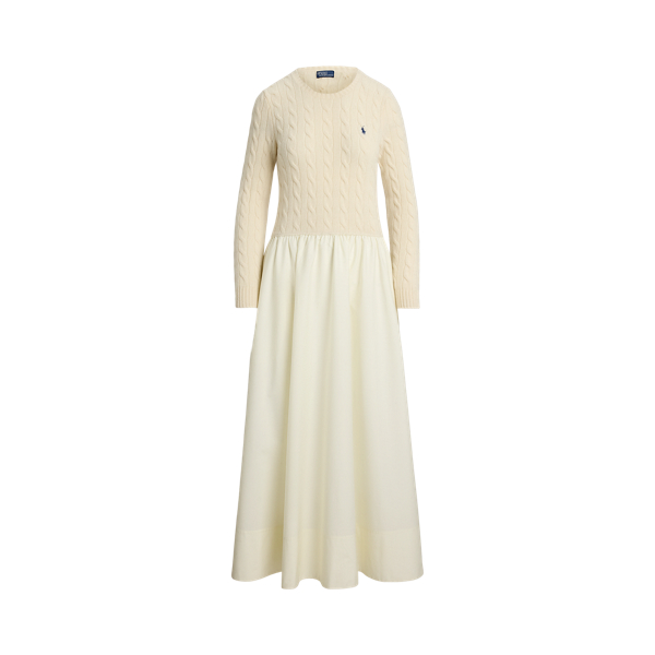 Robe torsadée en popeline