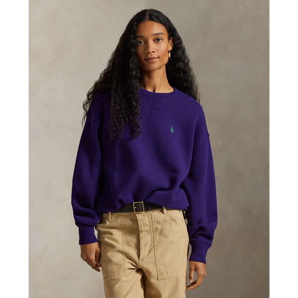 Rundhals-Sweatshirt aus Fleece