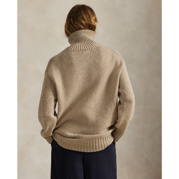 Wool-Cashmere Turtleneck Sweater