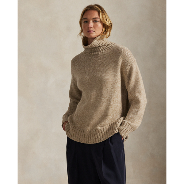 Wool-Cashmere Turtleneck Sweater