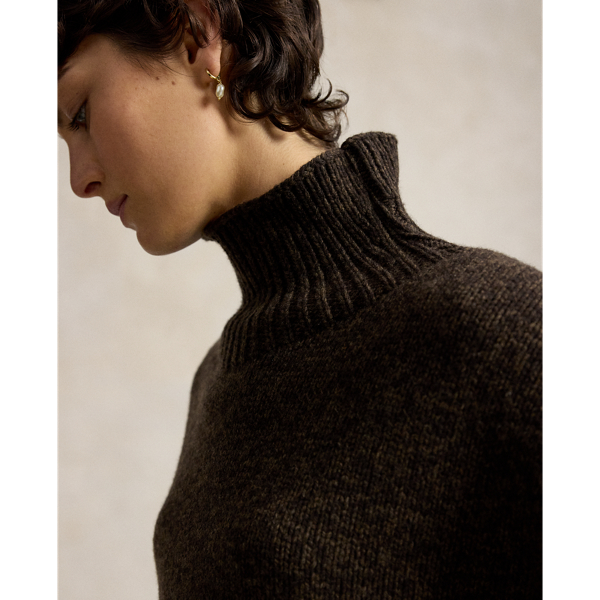 Wool-Cashmere Turtleneck Sweater