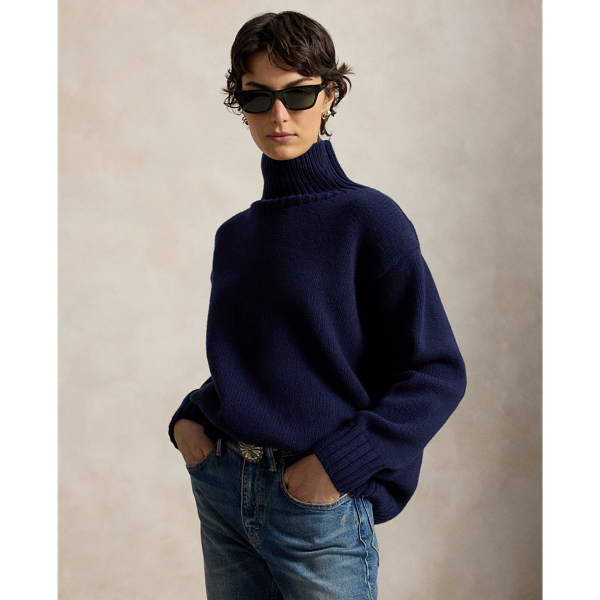 Wool-Cashmere Turtleneck Sweater