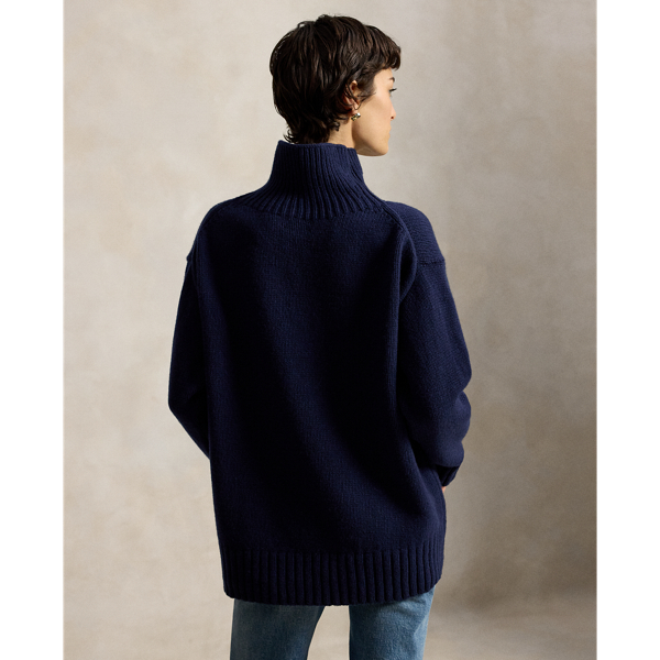 Wool-Cashmere Turtleneck Sweater